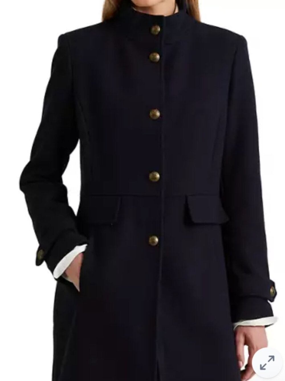 Lauren Ralph Lauren Wool Blend Peacoat